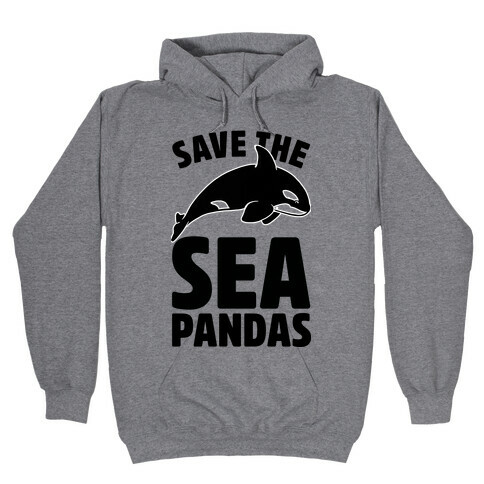 Save The Sea Pandas (cmyk) Hooded Sweatshirt