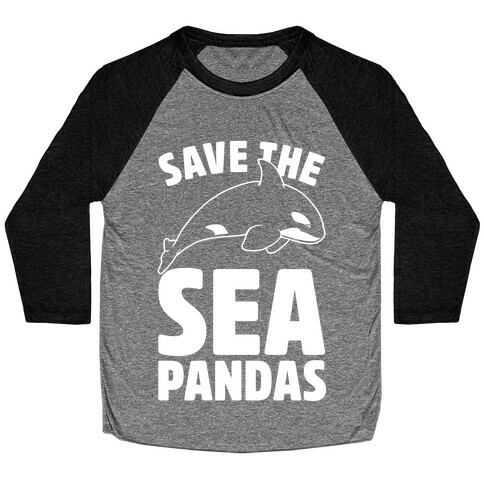 Save The Sea Pandas Baseball Tee