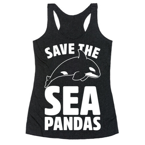 Save The Sea Pandas Racerback Tank Top