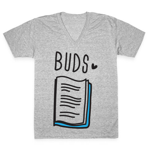 Book Buds 2 V-Neck Tee Shirt