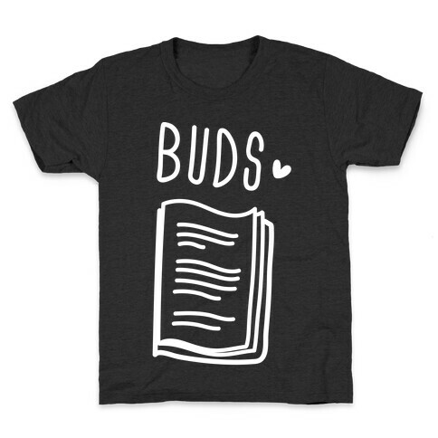Book Buds 2 (White) Kids T-Shirt