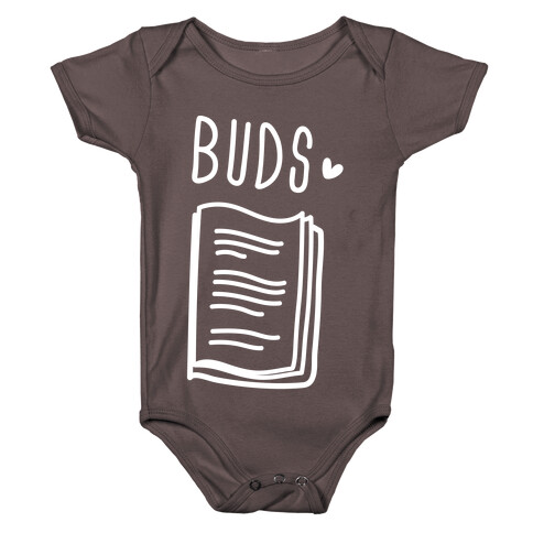 Book Buds 2 (White) Baby One-Piece