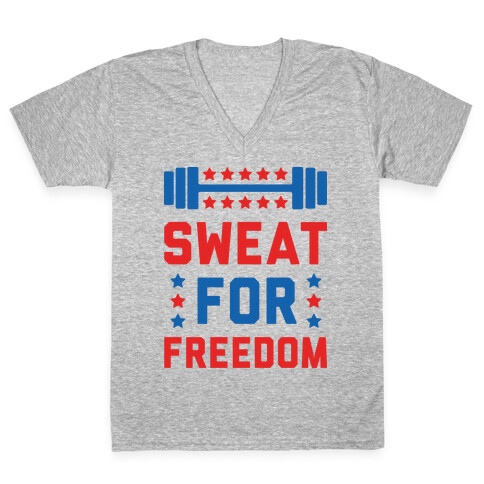 Sweat For Freedom V-Neck Tee Shirt