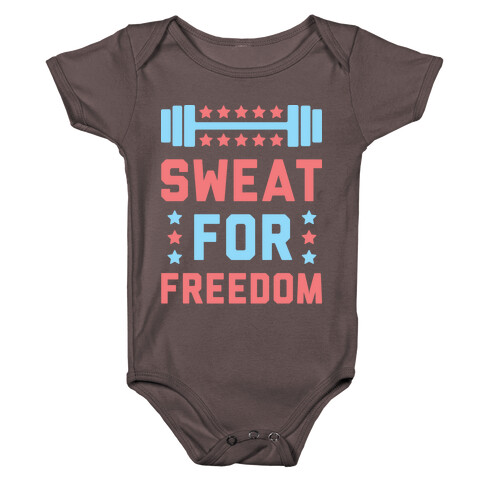 Sweat For Freedom (White) Baby One-Piece