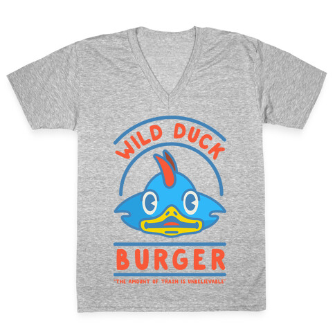 Wild Duck Burger V-Neck Tee Shirt