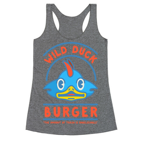 Wild Duck Burger Racerback Tank Top