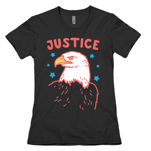 Liberty & Justice 2 (White) Womens T-Shirt