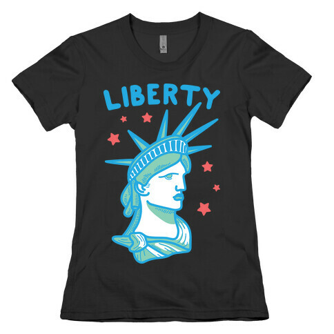 Liberty & Justice 1 (White) Womens T-Shirt