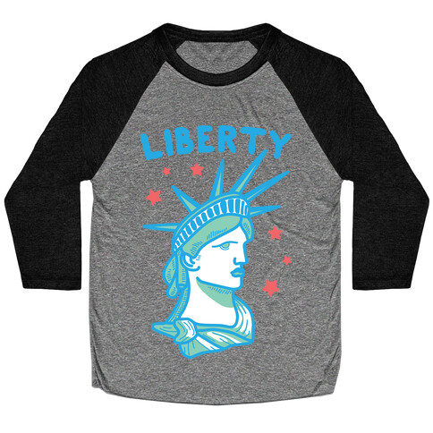 Liberty & Justice 1 (White) Baseball Tee