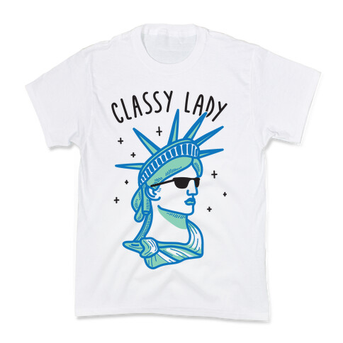 Classy Lady Liberty Kids T-Shirt