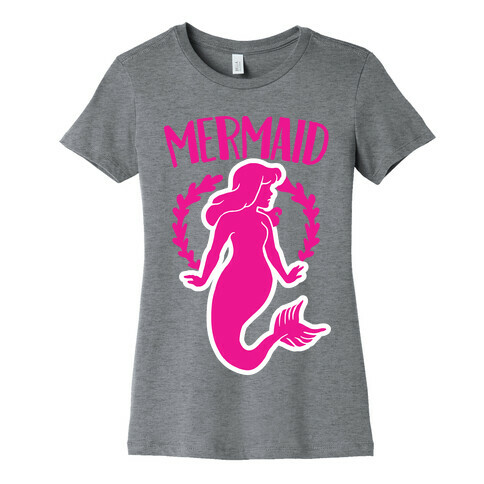 Mermaid Sisters (Pink) Womens T-Shirt