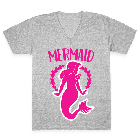 Mermaid Sisters (Pink) V-Neck Tee Shirt