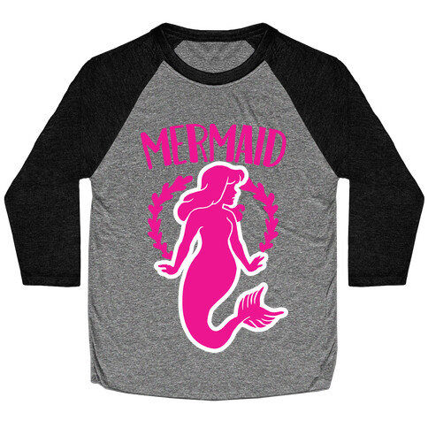 Mermaid Sisters (Pink) Baseball Tee