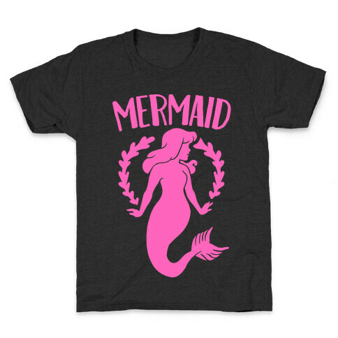 Mermaid Sisters (Pink) Kids T-Shirt