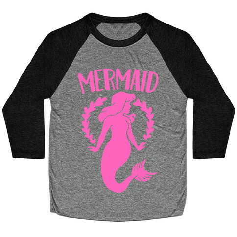 Mermaid Sisters (Pink) Baseball Tee