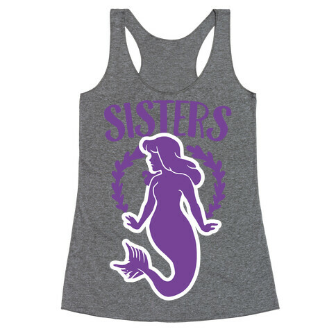 Mermaid Sisters (Purple) Racerback Tank Top