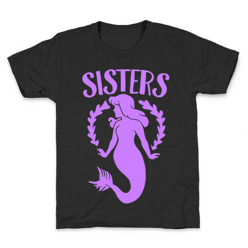 Mermaid Sisters (Purple) Kids T-Shirt