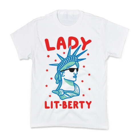 Lady Lit-berty Kids T-Shirt