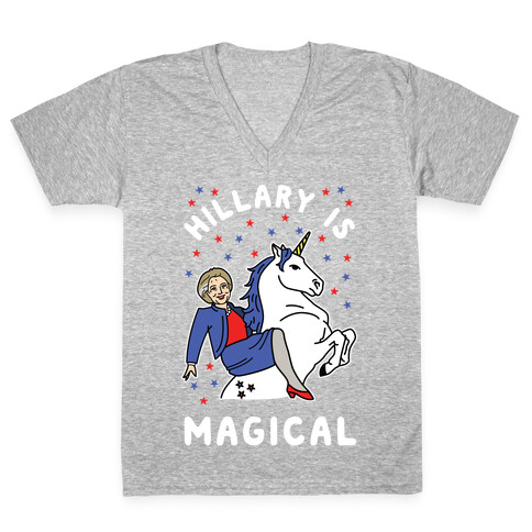 Hillary is Magical Alt V-Neck Tee Shirt