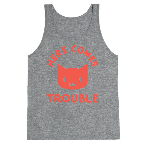 Here Comes Trouble Cat Tank Top