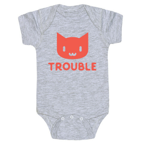 Trouble Cat Baby One-Piece