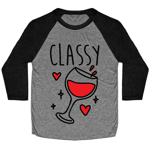 Classy Bitches 1 (cmyk) Baseball Tee