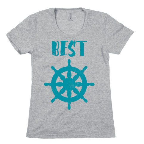 Best Mates Wheel (cmyk) Womens T-Shirt