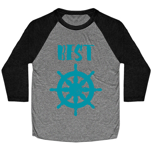 Best Mates Wheel (cmyk) Baseball Tee