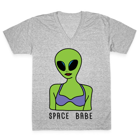 Space Babe V-Neck Tee Shirt