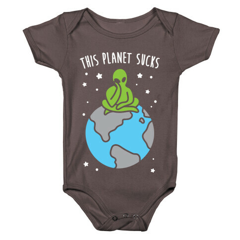 This Planet Sucks (White) Baby One-Piece