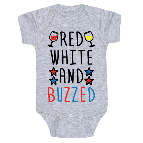 Red, White And Buzzed Baby One-Piece