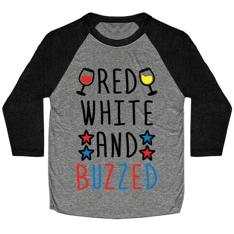 Red, White And Buzzed Baseball Tee