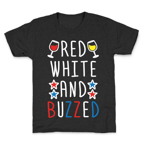 Red, White And Buzzed Kids T-Shirt
