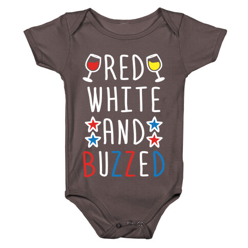 Red, White And Buzzed Baby One-Piece