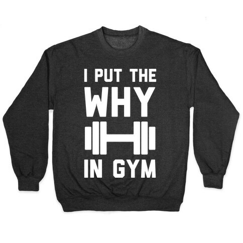 I Put The Why In Gym Pullover