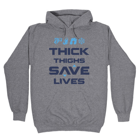 Thick Thighs Saves Lives Mei Hooded Sweatshirt