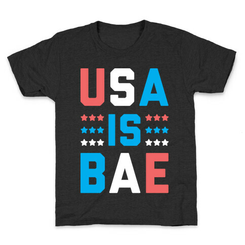 USA is BAE (White) Kids T-Shirt