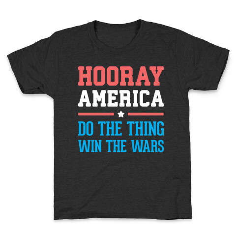 Hooray America (White) Kids T-Shirt