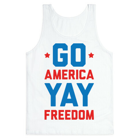 Go America Yay Freedom Tank Top