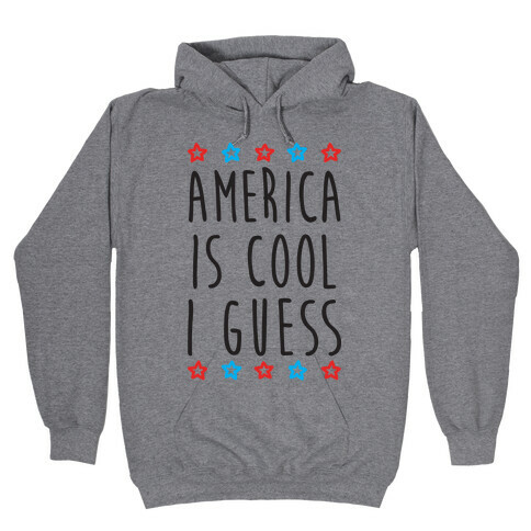 America Is Cool I Guess Hooded Sweatshirt