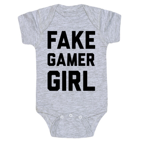 Fake Gamer Girl Baby One-Piece
