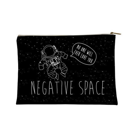 Negative Space Man Accessory Bag