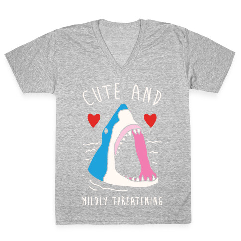 Cute And Mildly Threatening V-Neck Tee Shirt