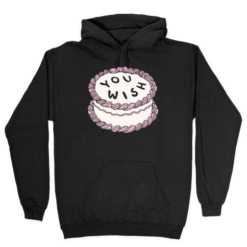 You Wish White Print Hooded Sweatshirt