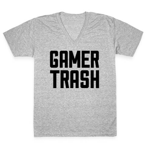 Gamer Trash V-Neck Tee Shirt