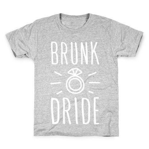 Brunk Dride (White) Kids T-Shirt