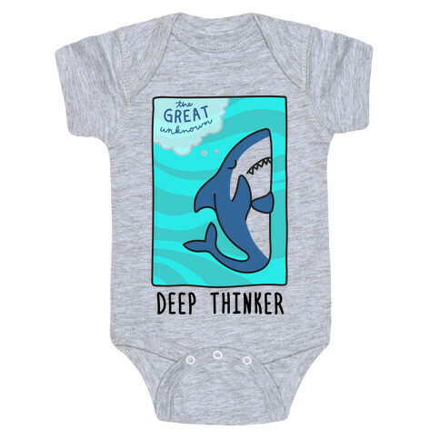 Deep Thinker Shark Baby One-Piece