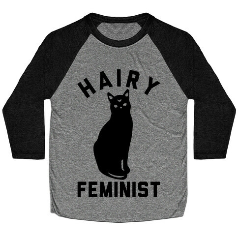 Hairy Feminist Baseball Tee