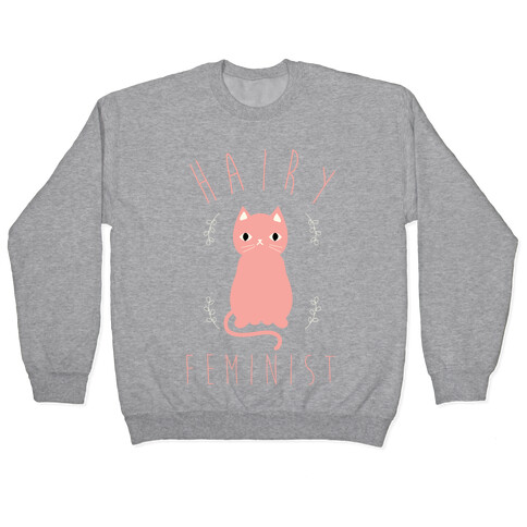 Hairy Feminist Pink Pullover