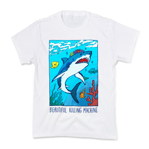 Beautiful Killing Machine Shark Kids T-Shirt